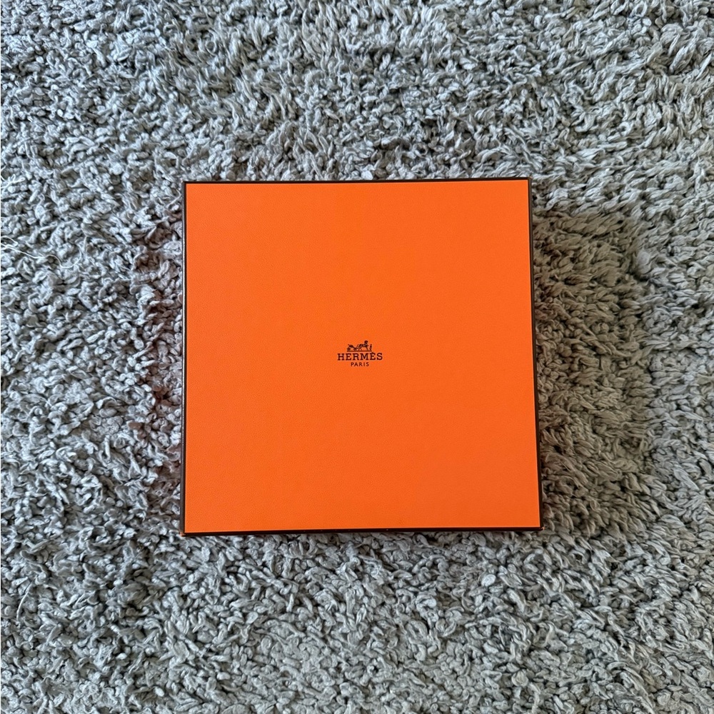 Hermes - Empty Luxury Box w/ Tissue Paper & Ribbon